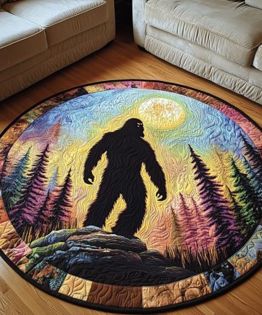 Wild Tracks Quilted Round Mat