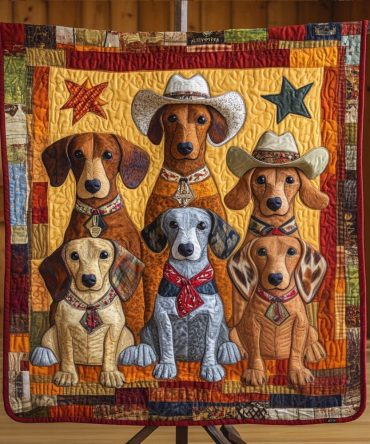 Wild West Dog Quilted Blanket