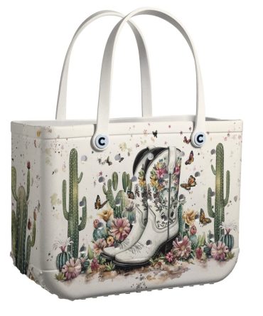 Bucket Tote Bag, Limited Edition Bogg Bag, Beach Bag Wildflower Wander