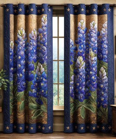 Wildflower Glory Quilted Curtains