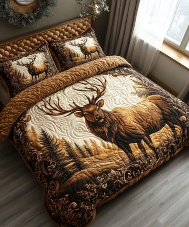 Wildwood Elegance 3-Piece Quilted Bedding Set