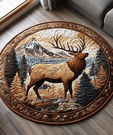 Wildwood Elegance Quilted Round Mat