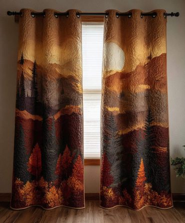 Wildwood Heart Quilted Curtains