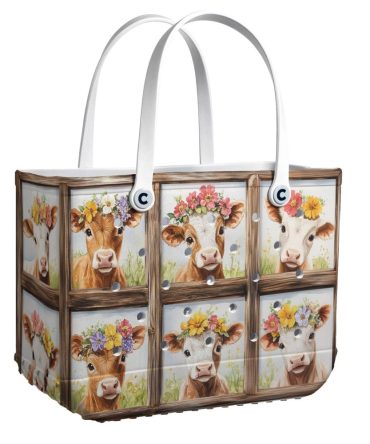 Bucket Tote Bag, Limited Edition Bogg Bag, Beach Bag Window To The Farm