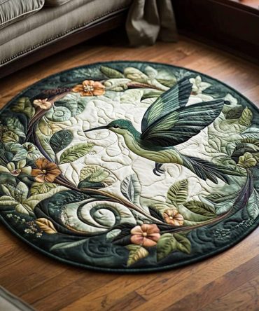 Wings Of Joy Quilted Round Mat