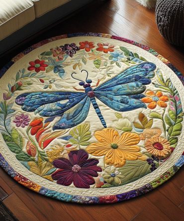 Wings Of Light Quilted Round Mat