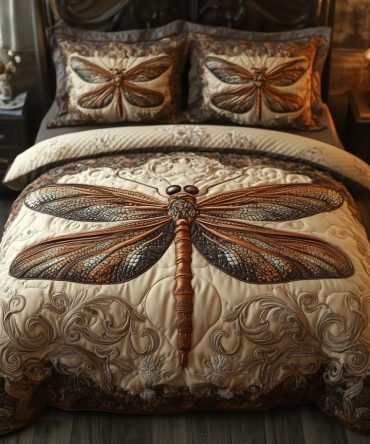 Wings Of Serenity 3-Piece Quilted Bedding Set