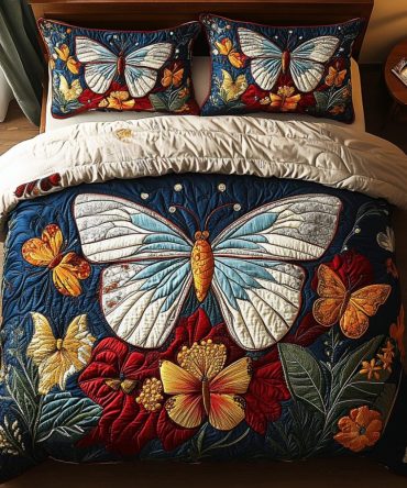 Wings Of Wonder 3-Piece Quilted Bedding Set
