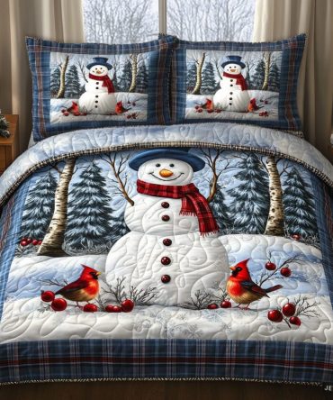 Winter Glow 3-Piece Quilted Bedding Set