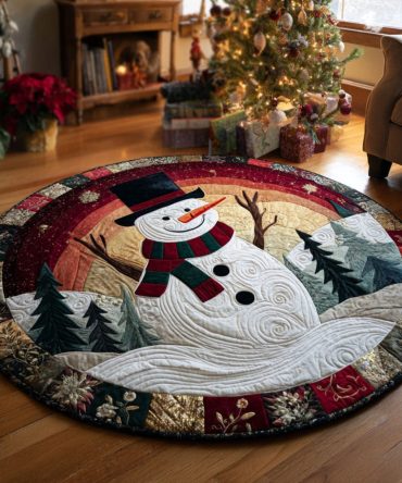Winter Joy Quilted Round Mat