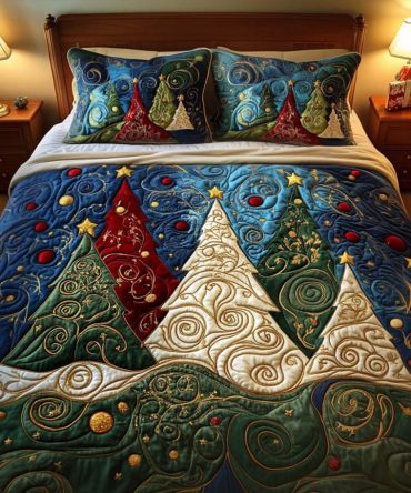 Winter Radiant Charm 3-Piece Quilted Bedding Set