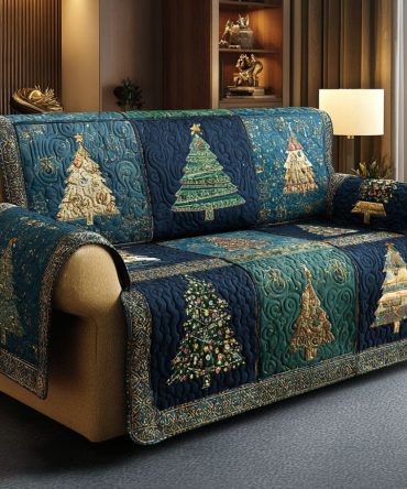 Winter Whispers Quilted Sofa Cover