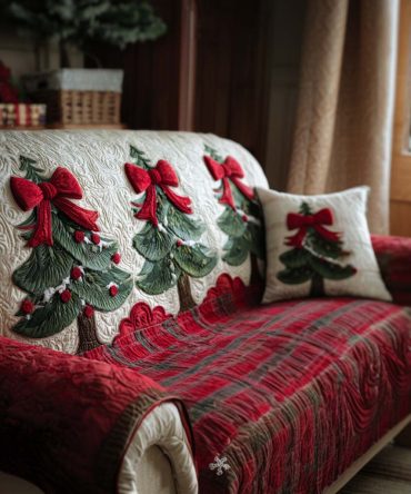 Winter Wonder Quilted Sofa Cover