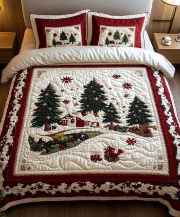 Winter Wonderland 3-Piece Quilted Bedding Set