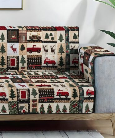 Winter Wonderland Quilted Sofa Cover