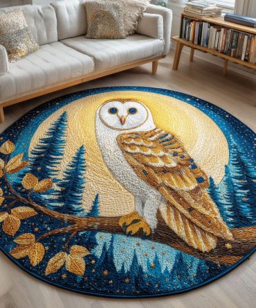 Woodland Keeper Quilted Round Mat