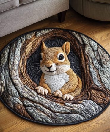 Woodland Retreat Quilted Round Mat