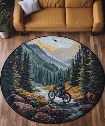 Woodland View Quilted Round Mat