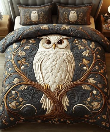 Woodland Wisdom 3-Piece Quilted Bedding Set