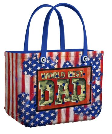 Bucket Tote Bag, Limited Edition Bogg Bag, Beach Bag World Best Dad