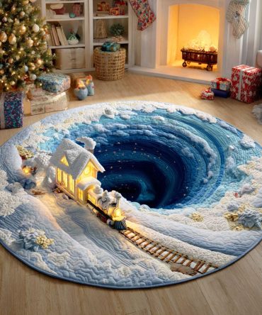 Yuletide Cheer Quilted Round Mat