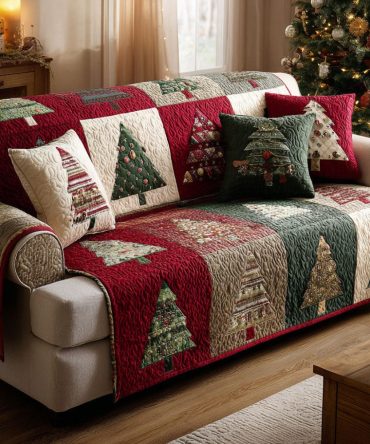 Yuletide Comfort Quilted Sofa Cover