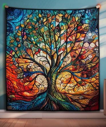 Evergreen Embrace Quilted Blanket