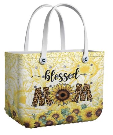 Bucket Tote Bag, Limited Edition Bogg Bag, Beach Bag Bright Like Mom
