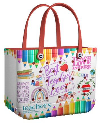 Bucket Tote Bag, Limited Edition Bogg Bag, Beach Bag Work Of Heart