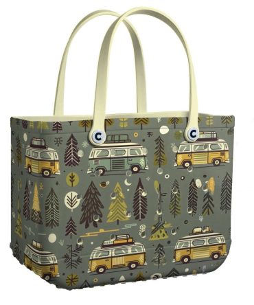 Bucket Tote Bag, Limited Edition Bogg Bag, Beach Bag Backwoods Bliss