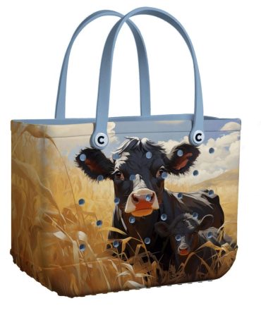 Charming Cow Print Tote Bag – Durable, Stylish, Perfect For Everyday Use