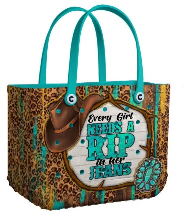 Western Chic Leopard Print Tote Bag - Stylish Cowgirl Accessory For Every Girl
