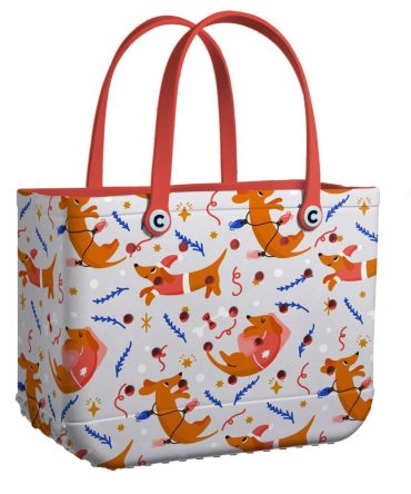 Bucket Tote Bag, Limited Edition Bogg Bag, Beach Bag Wiener Dog Wonder