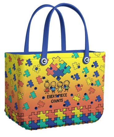 Bucket Tote Bag, Limited Edition Bogg Bag, Beach Bag Every Piece Counts