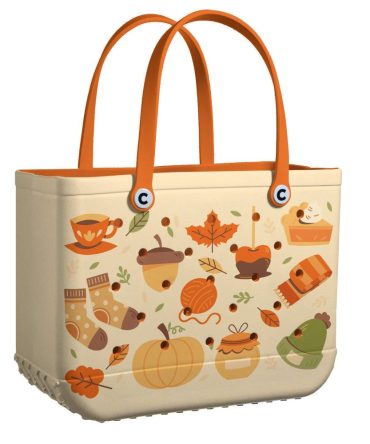 Charming Fall-Themed Tote Bag – Durable & Stylish For Seasonal Outings