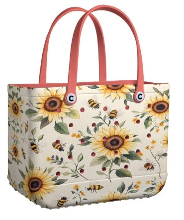 Bucket Tote Bag, Limited Edition Bogg Bag, Beach Bag Sunny Bee
