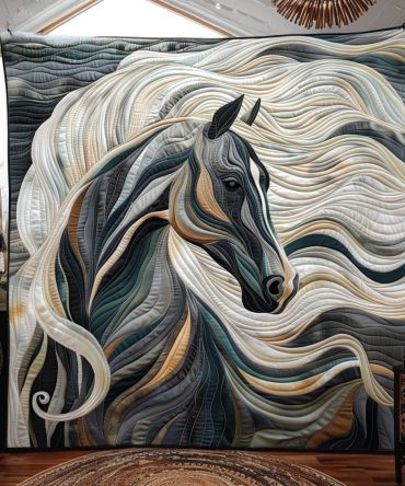 Horse Grace Quilted Blanket