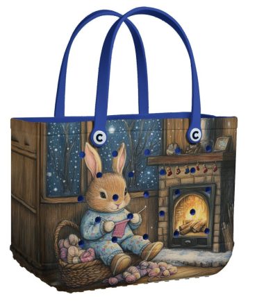 Bucket Tote Bag, Limited Edition Bogg Bag, Beach Bag Crochet Bunny