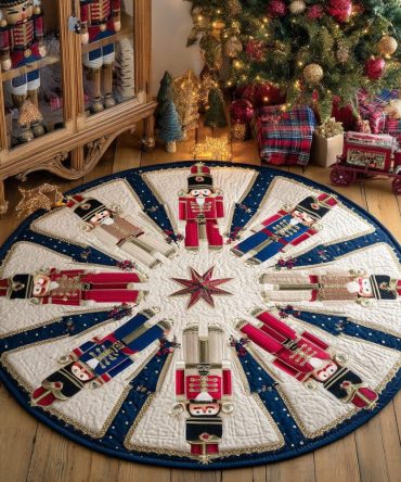 Nutcracker Guard Quilted Round Mat