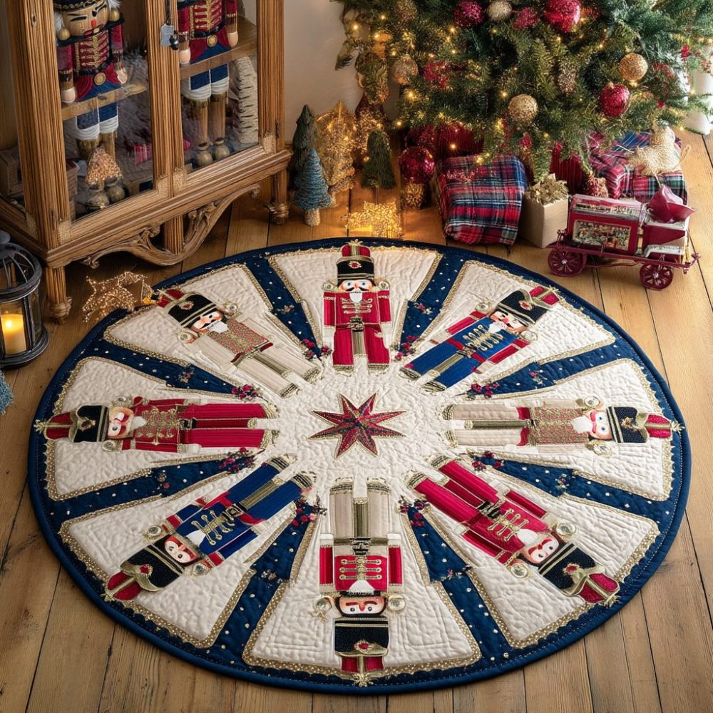 Nutcracker Guard Quilted Round Mat