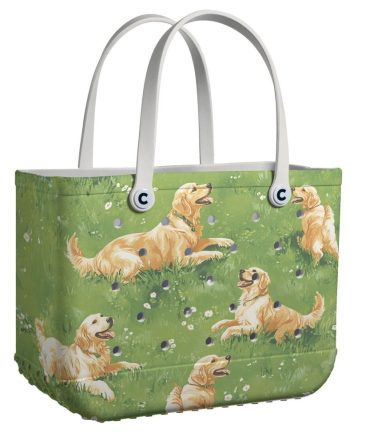 Charming Dog Print Tote Bag - Spacious, Stylish & Durable For Daily Use