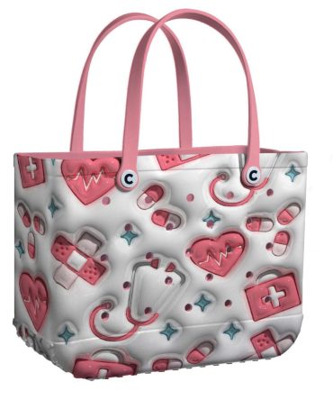 Bucket Tote Bag, Limited Edition Bogg Bag, Beach Bag Healing Hues