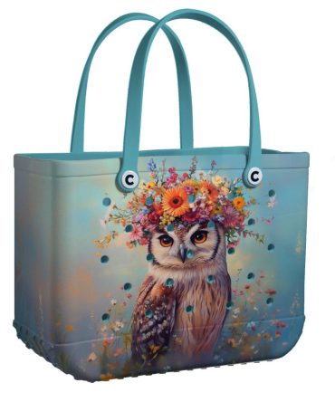 Charming Owl Tote Bag With Floral Design - Stylish, Durable & Eco-Friendly Shopper