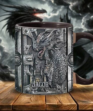 Majestic Dragon - Personalized Dragon Accent Mug