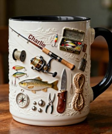 Love Fishing - Personalized Fishing Accent Mug