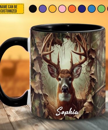 Deer Hunting - Personalized Hunting Accent Mug