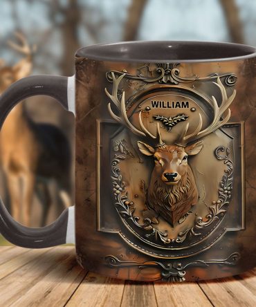Trophy Buck – Personalized Hunting Accent Mug