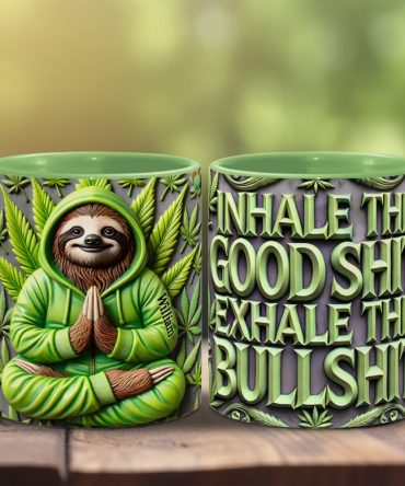 Inhale The Goodshit - Personalized Weed Accent Mug