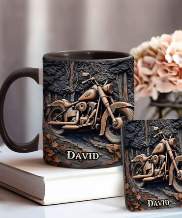 Never Underestimate An Old Man With A Motorcycle - Personalized Biker Accent Mug