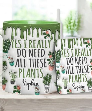 Yes I Do Need All These Plants - Personalized Gardening Accent Mug